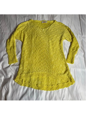 Women's henrigirl Yellow Crew Neck Sweater M